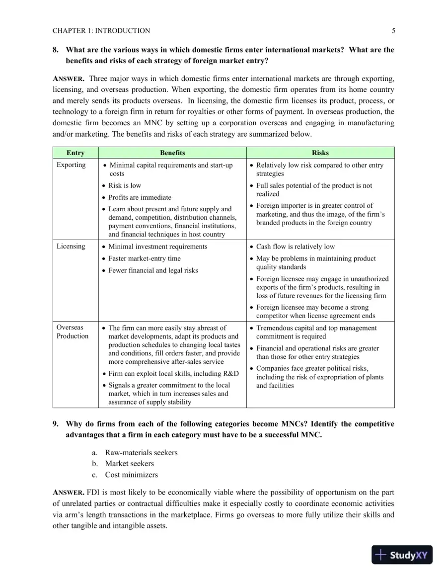 Multinational Financial Management, Study Guide, 6th Edition Solution Manual, page 6