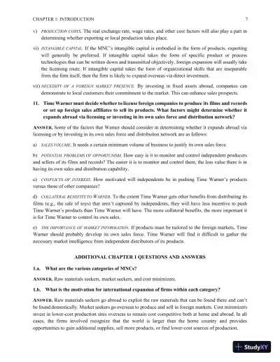 Multinational Financial Management, Study Guide, 6th Edition Solution Manual - Page 8 preview image