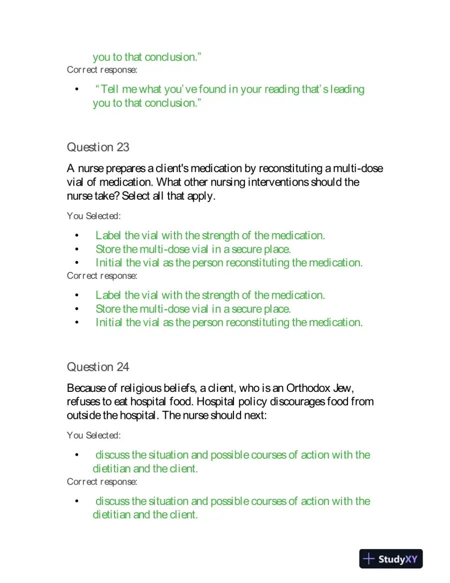 2019 HESI PN Prenatal Exit Exam VI With Answers (160 Solved Questions), page 10