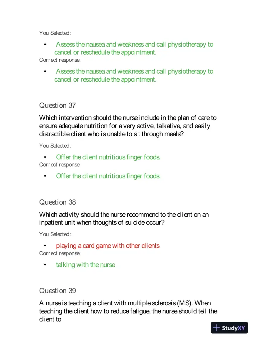 2019 HESI PN Prenatal Exit Exam VI With Answers (160 Solved Questions), page 15