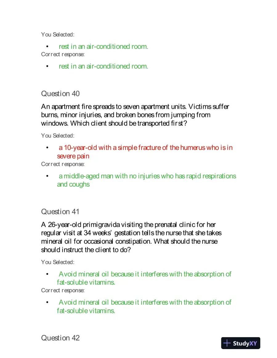 2019 HESI PN Prenatal Exit Exam VI With Answers (160 Solved Questions), page 16