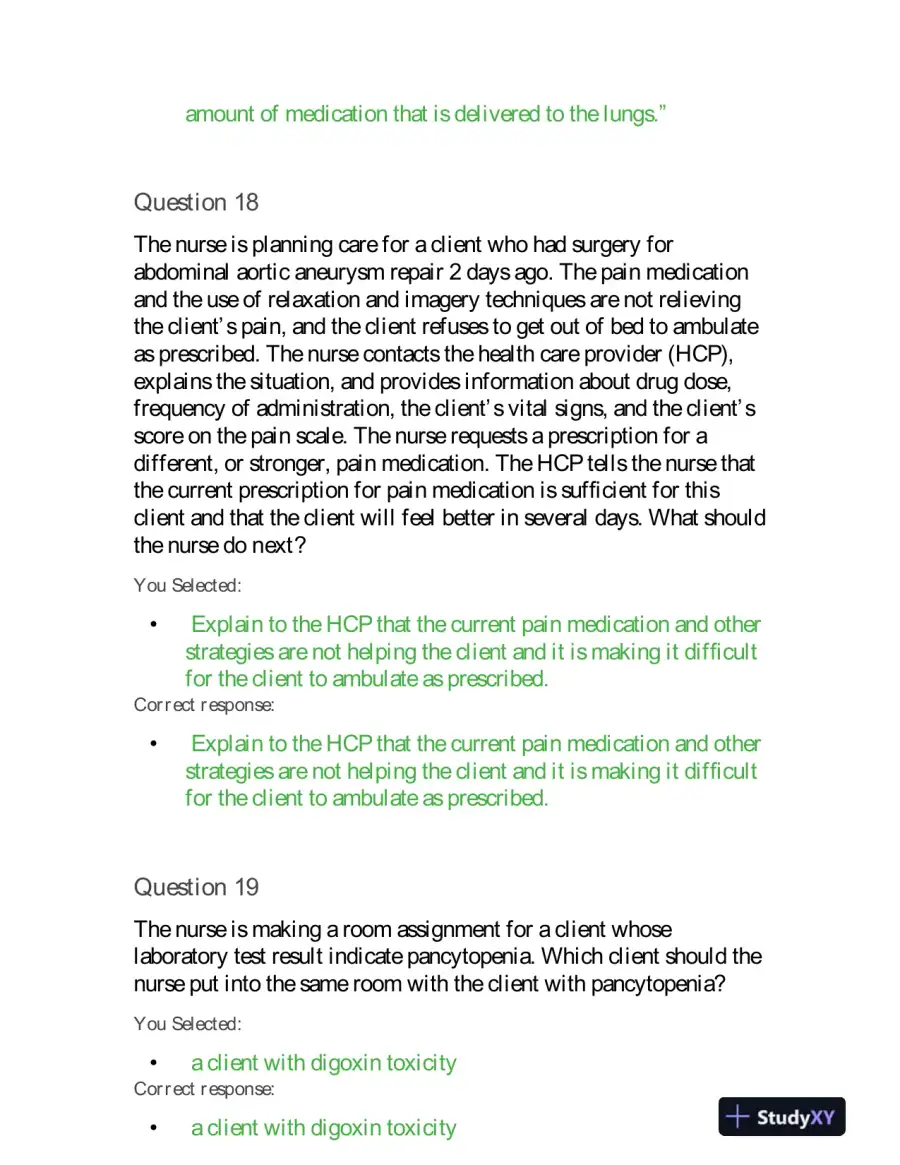 2019 HESI PN Prenatal Exit Exam VI With Answers (160 Solved Questions), page 8