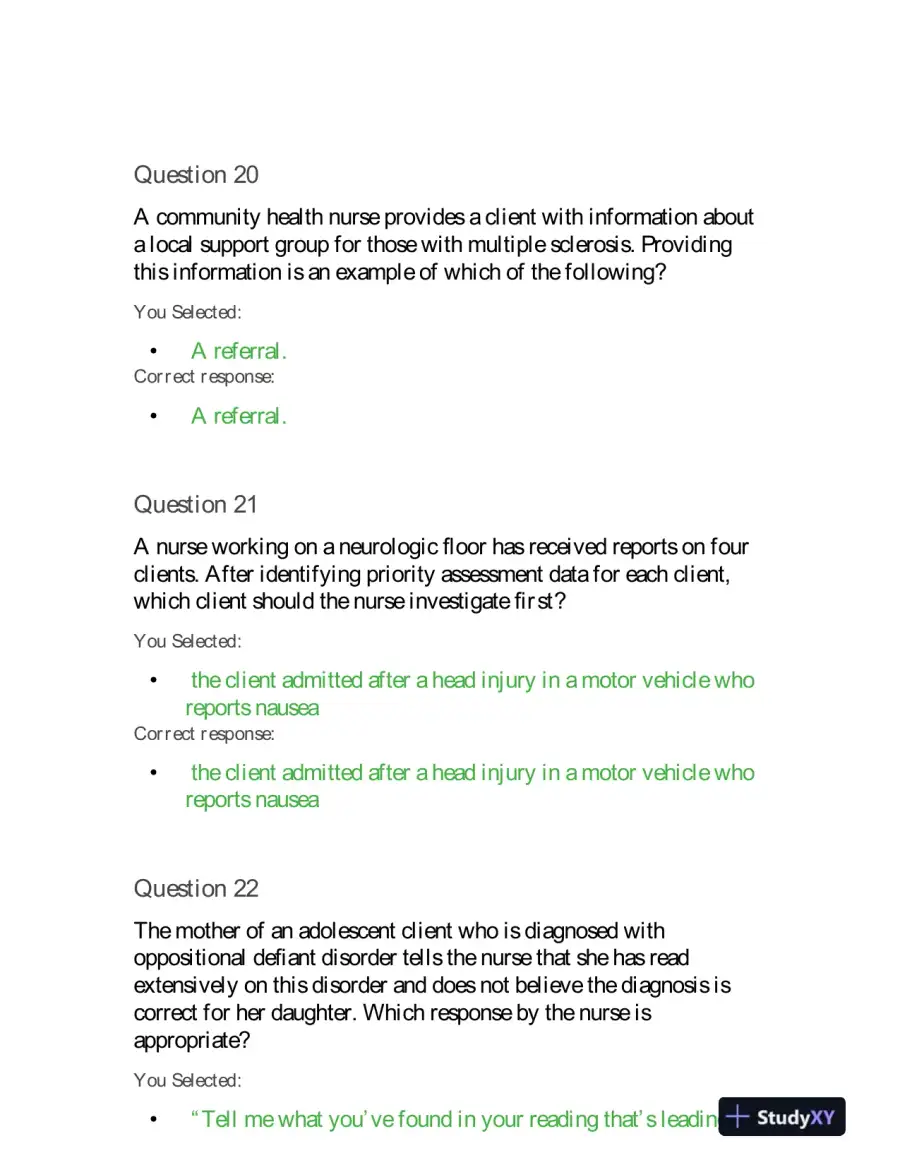 2019 HESI PN Prenatal Exit Exam VI With Answers (160 Solved Questions), page 9