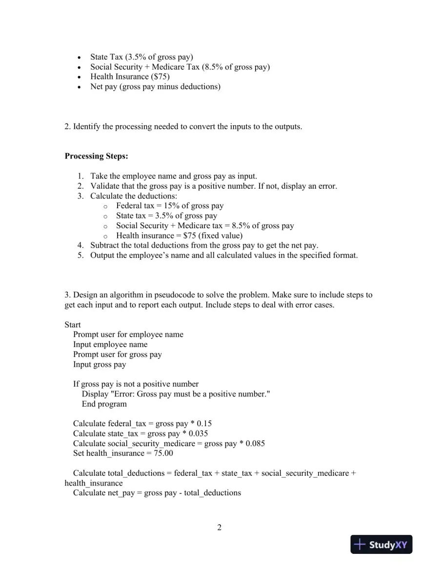COMP122 Week 2 iLab - Payroll and Right Triangle Program, page 3
