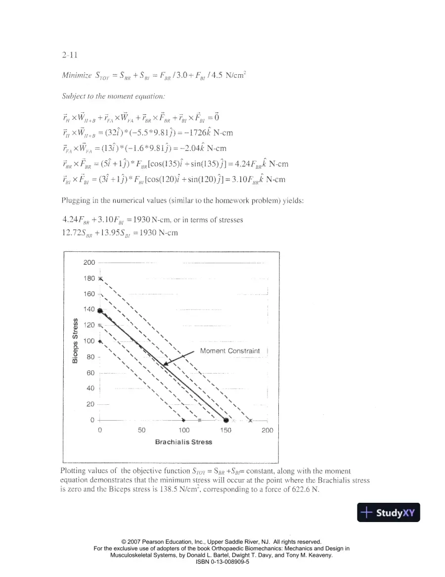 Solution Manual for Orthopaedic Biomechanics: Mechanics and Design in Musculoskeletal Systems, 1st Edition, page 13