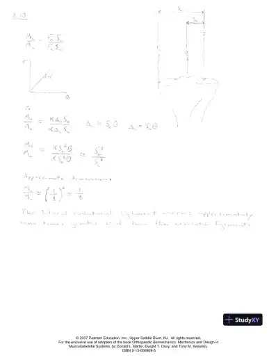 Solution Manual for Orthopaedic Biomechanics: Mechanics and Design in Musculoskeletal Systems, 1st Edition - Page 15 preview image