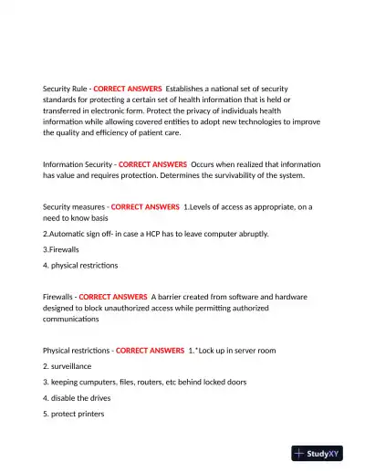 2023-2024 WGU D220 Management Information System Practice Exam With Answers (226 Solved Questions) - Page 12 preview image