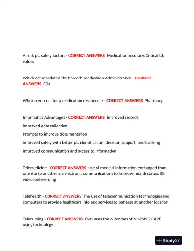 2023-2024 WGU D220 Management Information System Practice Exam With Answers (226 Solved Questions) - Page 14 preview image