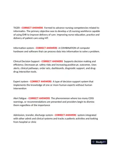 2023-2024 WGU D220 Management Information System Practice Exam With Answers (226 Solved Questions) - Page 4 preview image