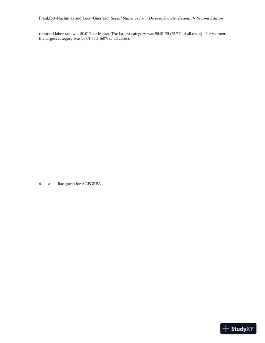 Essentials of Social Statistics for a Diverse Society Second Edition Solution Manual, page 13
