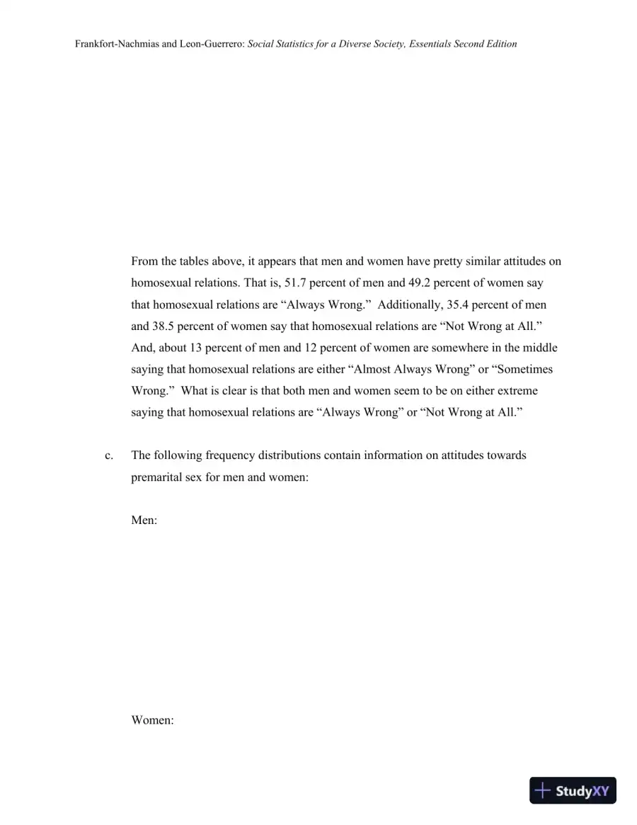 Essentials of Social Statistics for a Diverse Society Second Edition Solution Manual, page 20