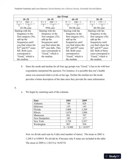 Essentials of Social Statistics for a Diverse Society Second Edition Solution Manual - Page 28 preview image