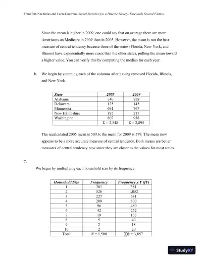 Essentials of Social Statistics for a Diverse Society Second Edition Solution Manual - Page 29 preview image