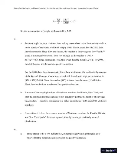 Essentials of Social Statistics for a Diverse Society Second Edition Solution Manual - Page 30 preview image