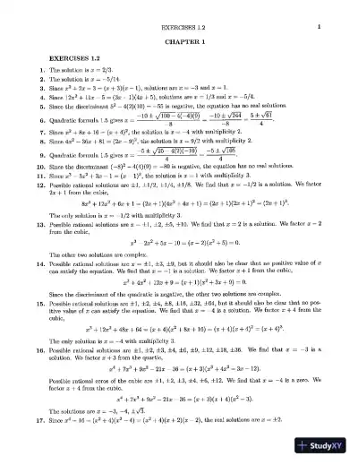 Solution Manual for Calculus for Engineers, 4th Edition - Page 4 preview image