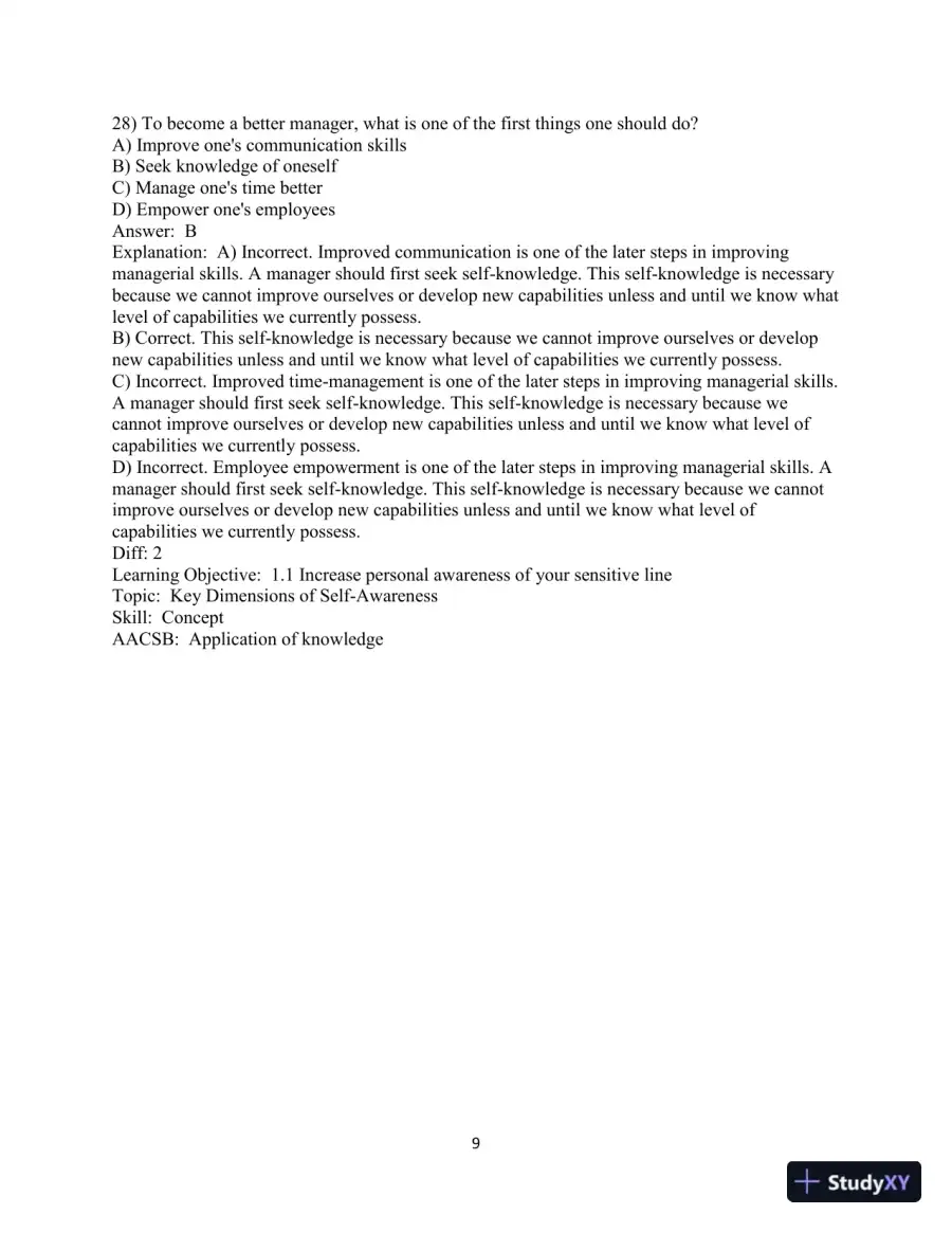 Test Bank for Developing Management Skills, 10th Edition, page 11