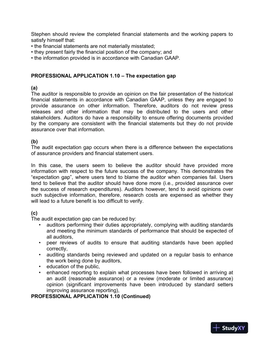 Auditing : A Practical Approach, 2nd Canadian Edition Solution Manual, page 16
