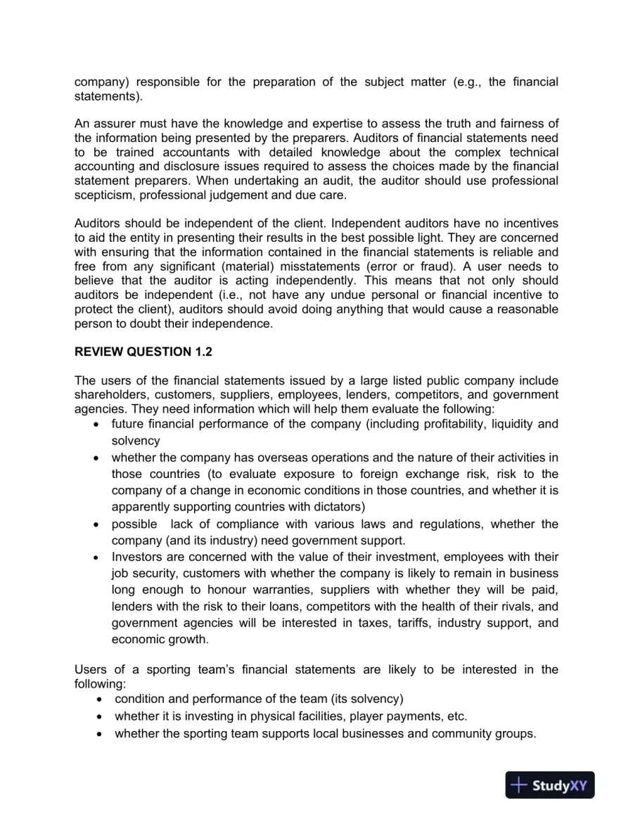 Auditing : A Practical Approach, 2nd Canadian Edition Solution Manual, page 3