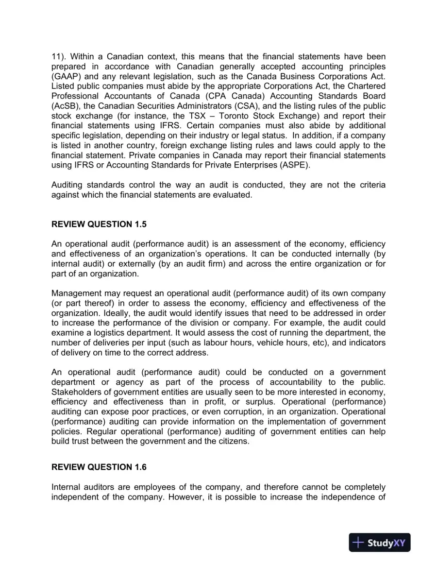Auditing : A Practical Approach, 2nd Canadian Edition Solution Manual, page 5