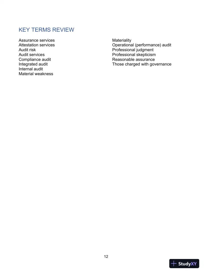 Lecture Notes For Auditing: A Practical Approach with Data Analytics, 1st Edition, page 13