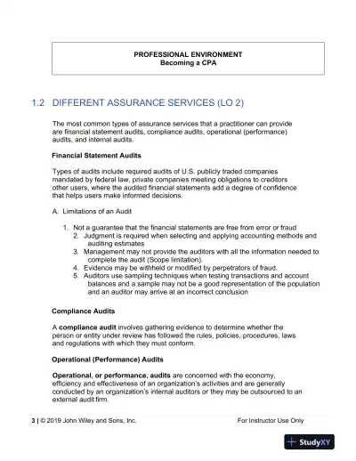 Lecture Notes For Auditing: A Practical Approach with Data Analytics, 1st Edition - Page 4 preview image