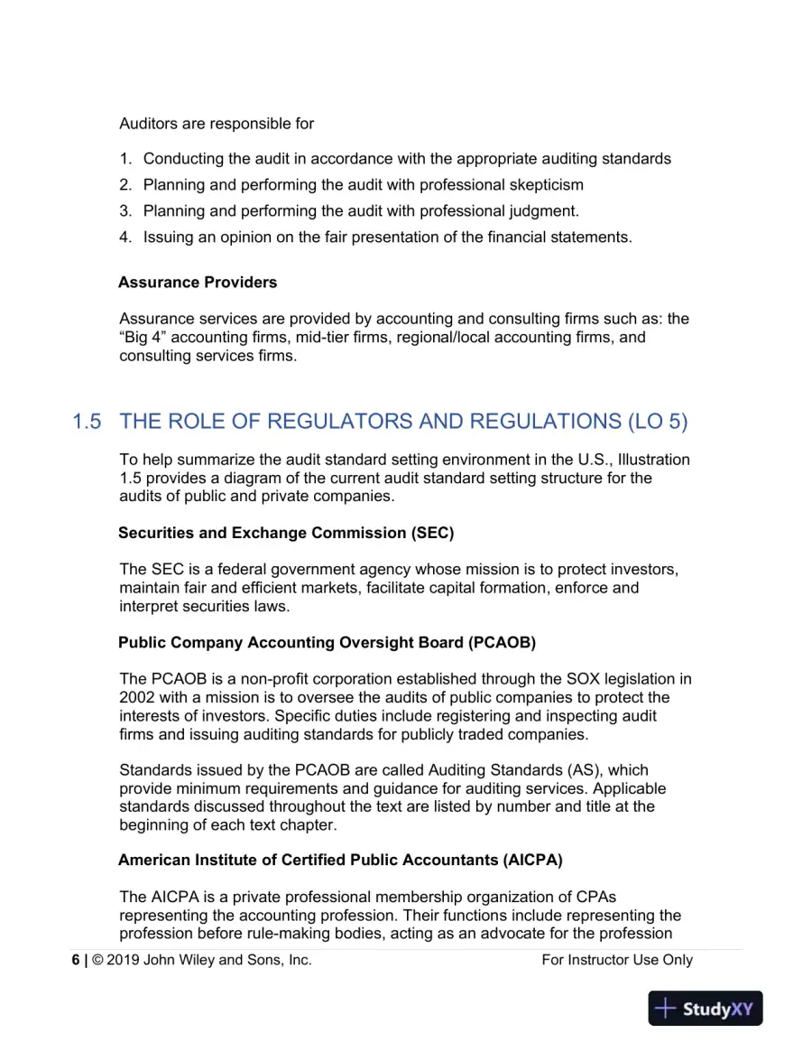 Lecture Notes For Auditing: A Practical Approach with Data Analytics, 1st Edition, page 7