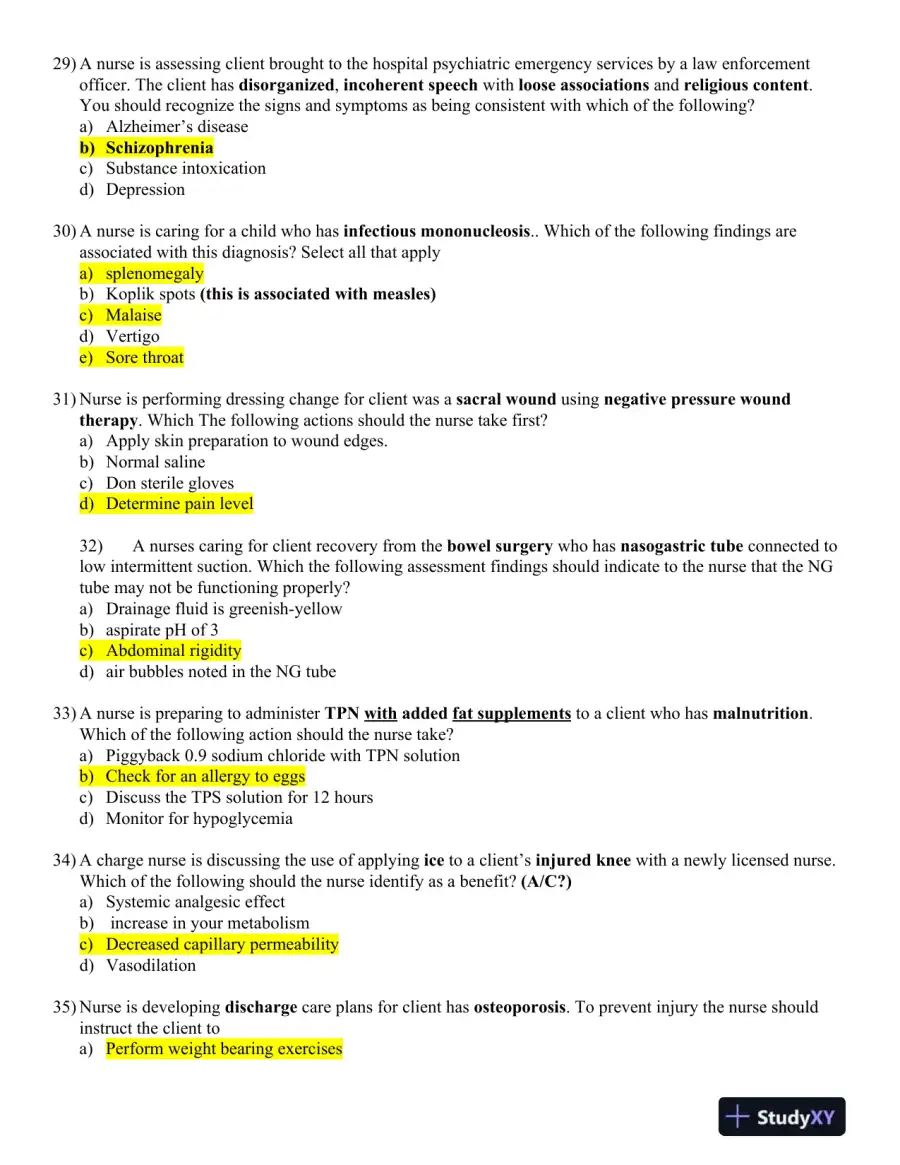 ATI PN Exit Exam Exam with Answers (180 Solved Questions), page 6