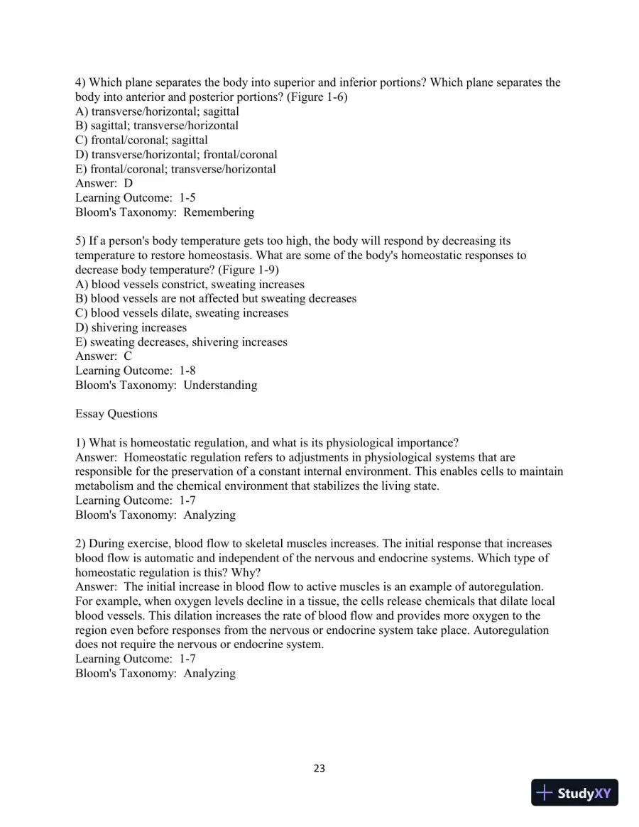Fundamentals of Anatomy & Physiology, 11th Edition Test Bank, page 24