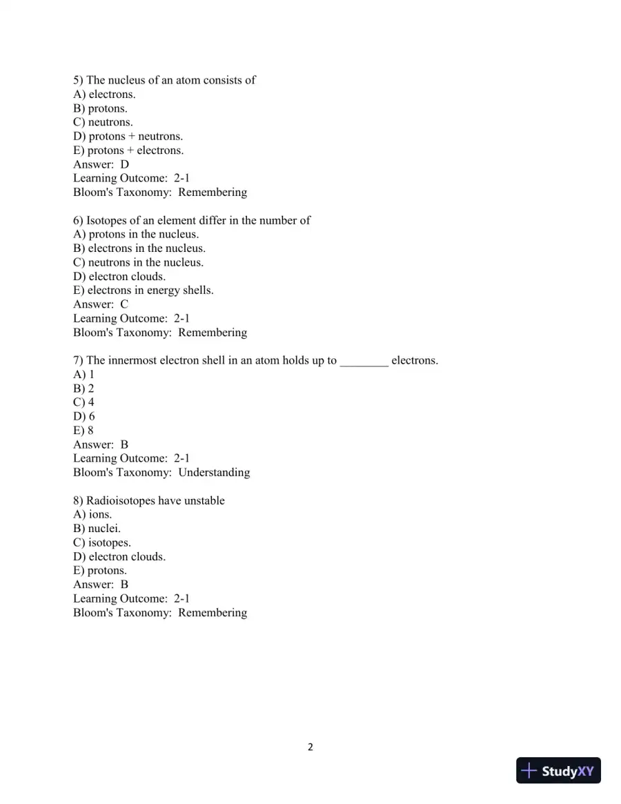 Fundamentals of Anatomy & Physiology, 11th Edition Test Bank, page 27