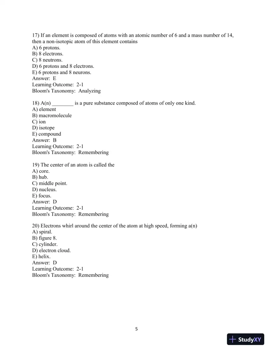 Fundamentals of Anatomy & Physiology, 11th Edition Test Bank, page 30