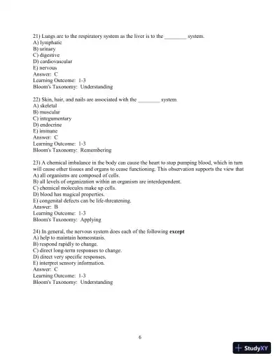 Fundamentals of Anatomy & Physiology, 11th Edition Test Bank - Page 7 preview image