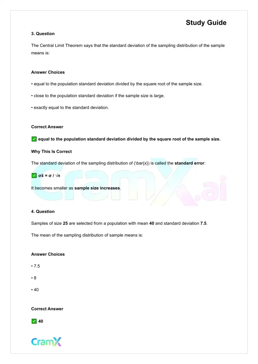 Statistics - Sampling, page 10