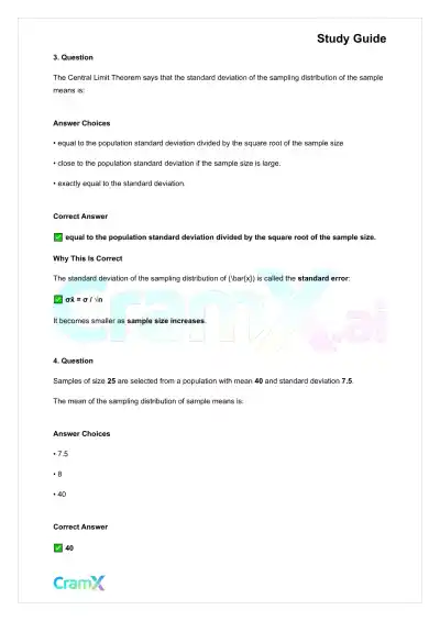 Statistics - Sampling - Page 10 preview image