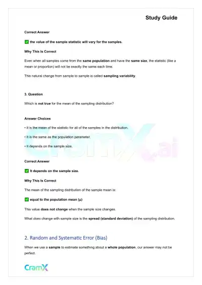 Statistics - Sampling - Page 2 preview image