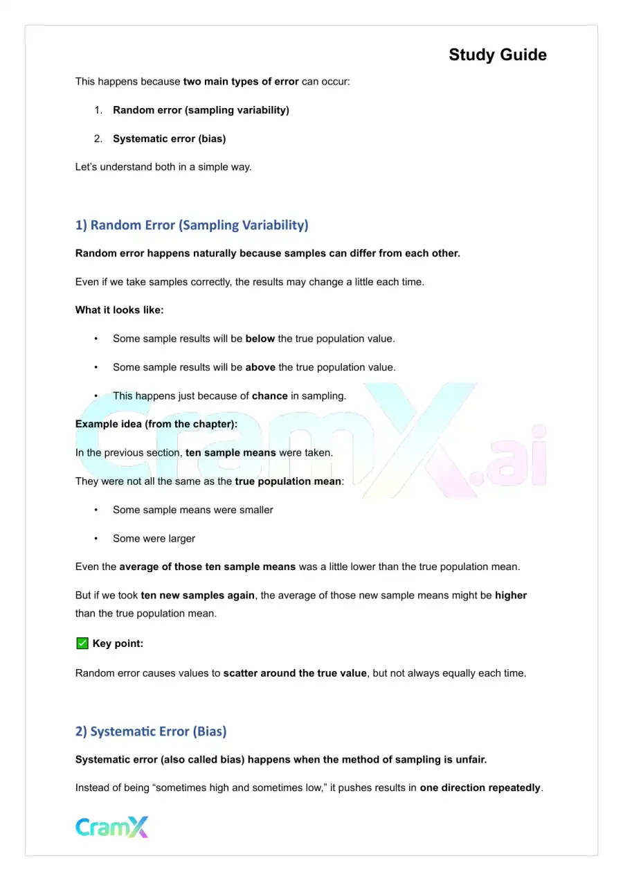 Statistics - Sampling, page 3