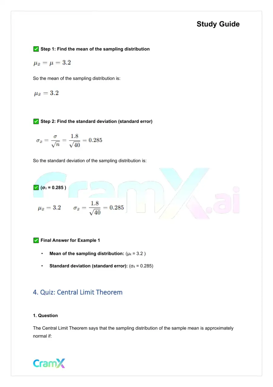 Statistics - Sampling, page 8