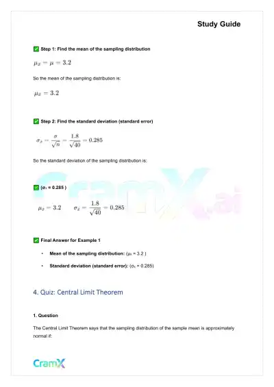 Statistics - Sampling - Page 8 preview image