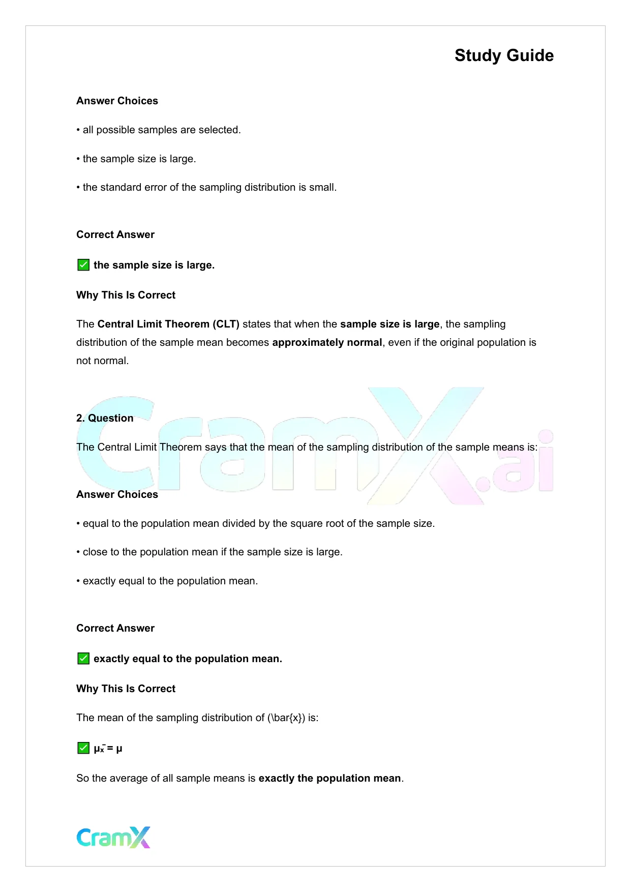 Statistics - Sampling - Page 9 preview image
