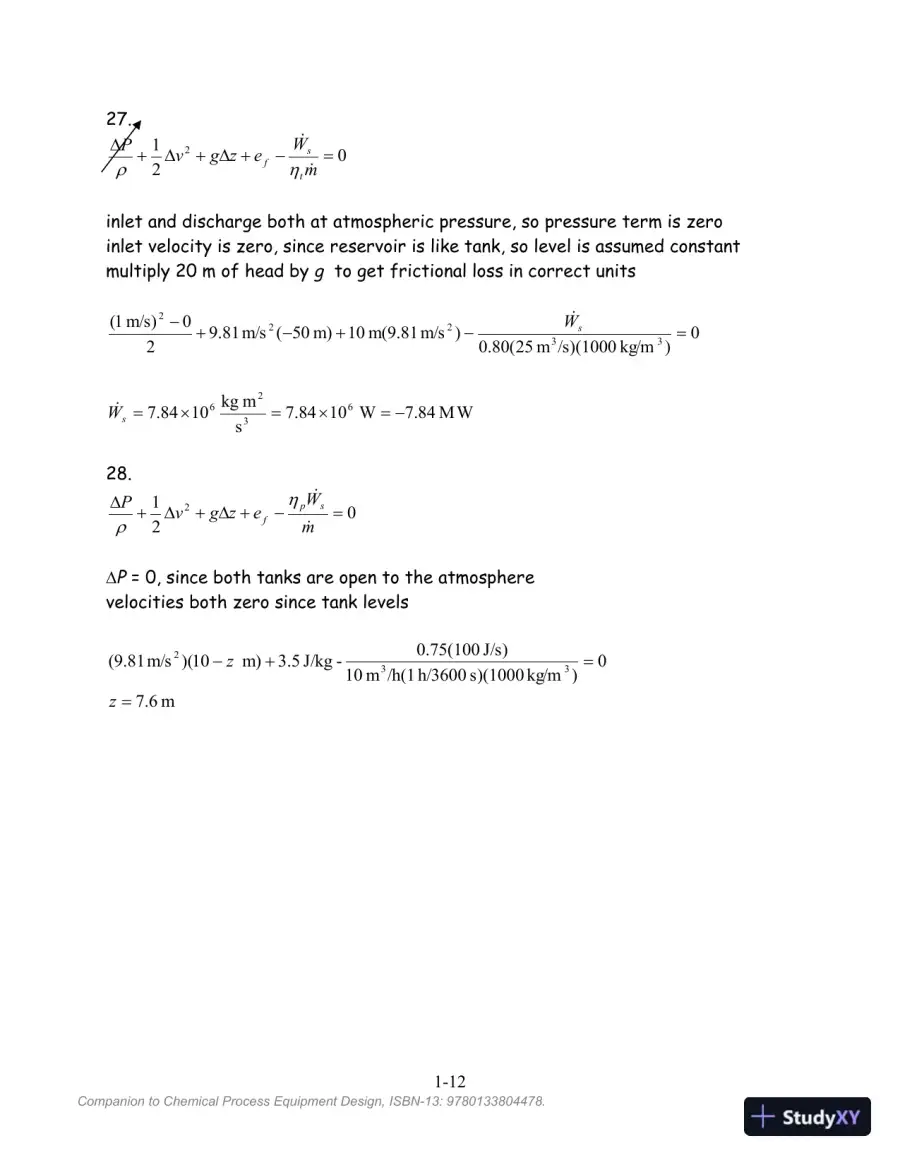 Chemical Process Equipment Design Solution Manual, page 14