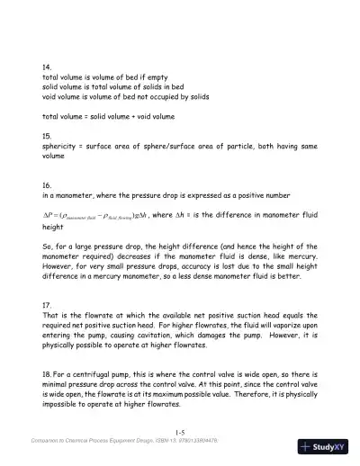 Chemical Process Equipment Design Solution Manual - Page 7 preview image