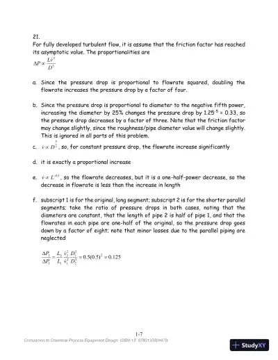 Chemical Process Equipment Design Solution Manual - Page 9 preview image