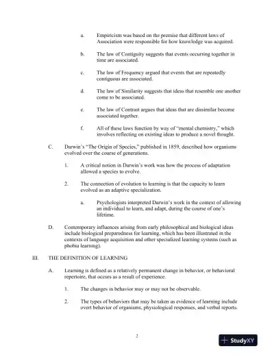 Test Bank for Learning and Memory, 4th Edition - Page 5 preview image