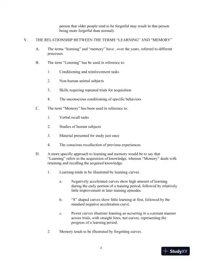 Test Bank for Learning and Memory, 4th Edition - Page 7 preview image