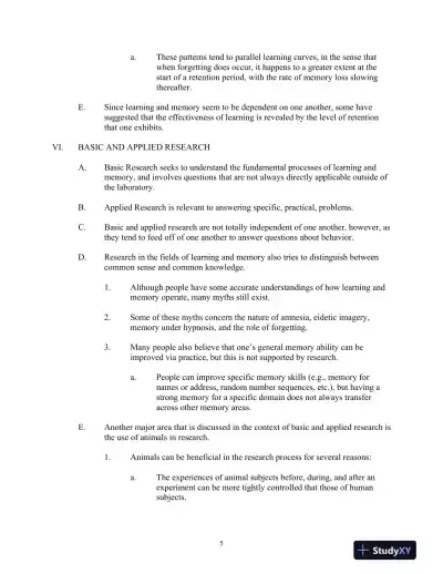 Test Bank for Learning and Memory, 4th Edition - Page 8 preview image