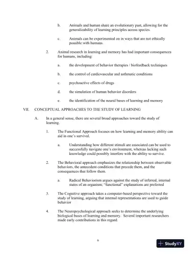 Test Bank for Learning and Memory, 4th Edition - Page 9 preview image