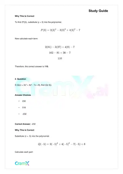 Algebra II – Polynomial Function - Page 4 preview image