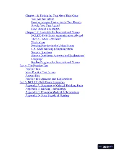 NCLEX-PN Prep 2019: Practice Test + Proven Strategies (2019) - Page 8 preview image