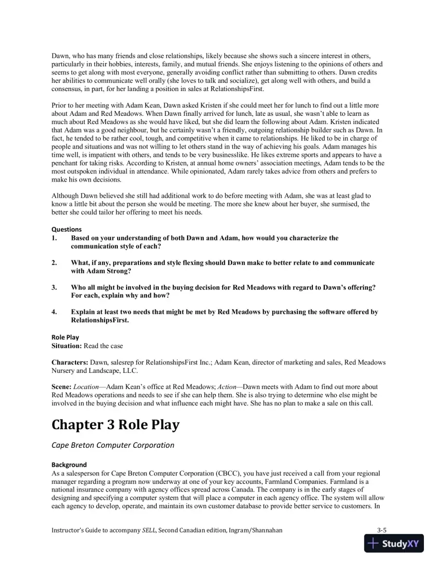 SELL, Canadian Edition Lecture Notes, page 19