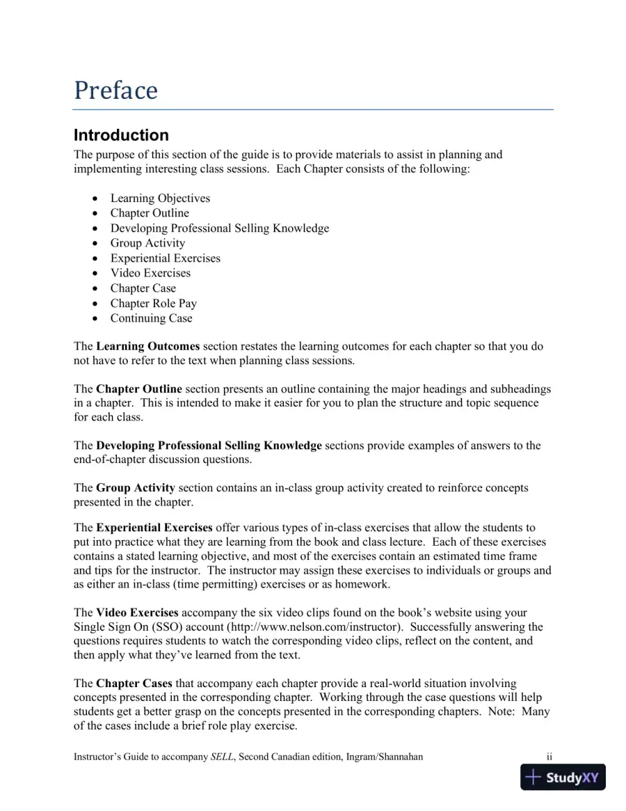 SELL, Canadian Edition Lecture Notes, page 3
