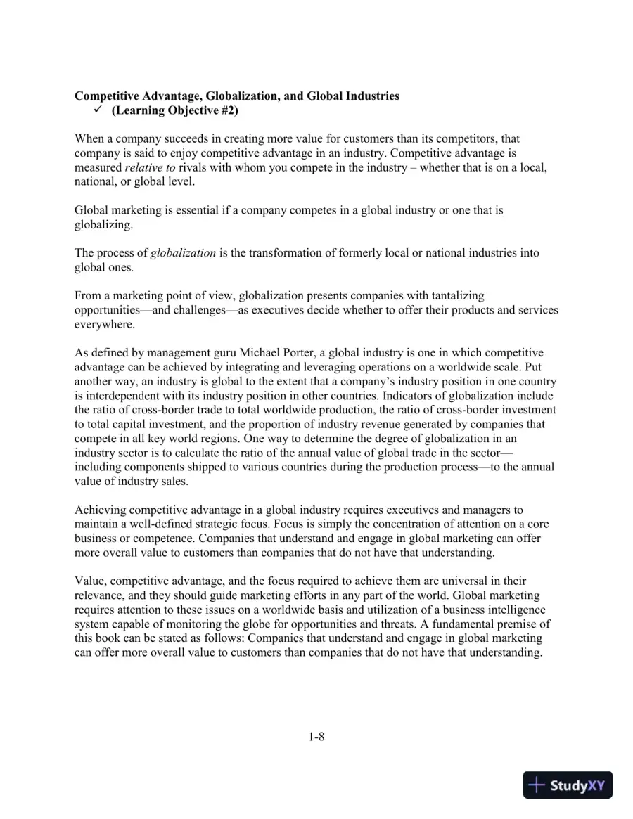 Solution Manual for Global Marketing, 10th Edition, page 10